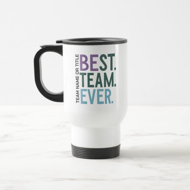 Caneca Térmica Melhor Equipe de Todos os Tempos | Agradecimento D (Esquerda)