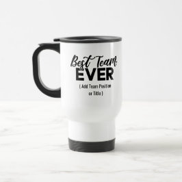 Caneca Térmica Melhor Equipe Nunca | Nome ou tarefa personalizado