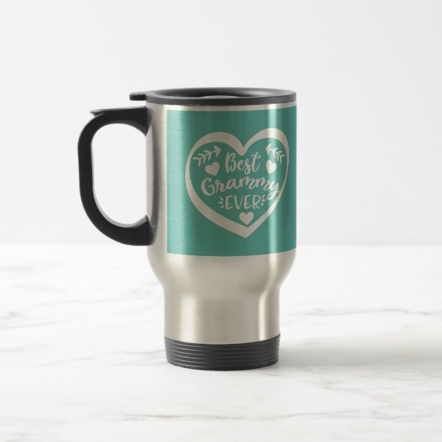 Caneca Térmica Melhor Grammy Ever Heart Design (Esquerda)