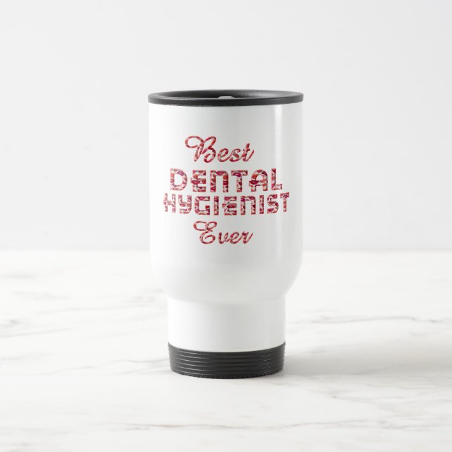 Caneca Térmica Melhor Higienista Dental Lábios Típica (Centro)