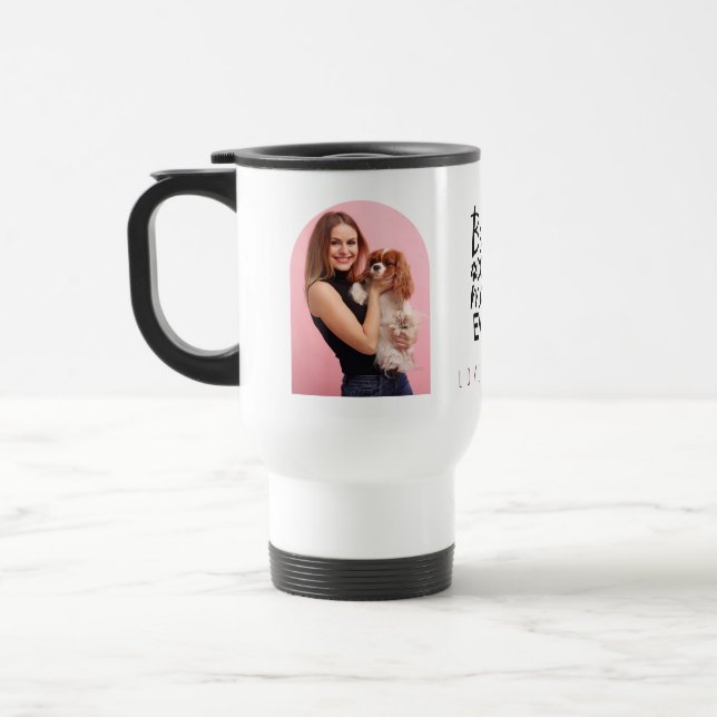 Caneca Térmica Melhor Mãe de Cachorro de Todos os Tempos  Arco de (Esquerda)