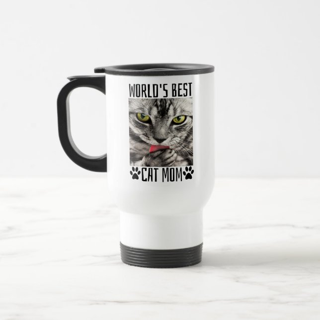 Caneca Térmica Melhor Mãe de Gato do Mundo    (Esquerda)