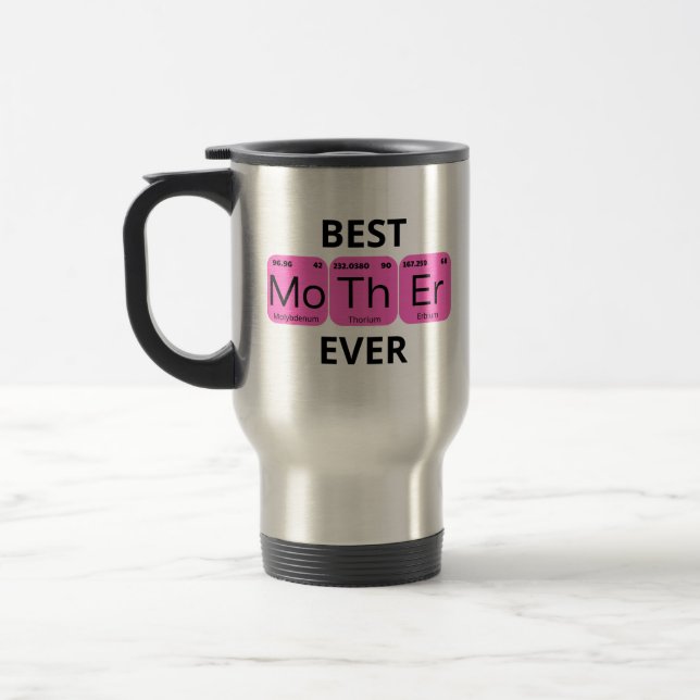 Caneca Térmica Melhor Mãe do Mundo Tabela Periódica (Esquerda)