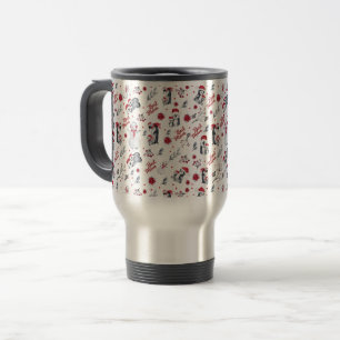 Caneca Térmica Melhor Padrão de Natal da Mãe Pinguim