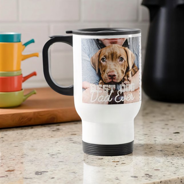 Caneca Térmica Melhor Pai de Cachorro Alguma Vez Personalizado Fo (Criador carregado)