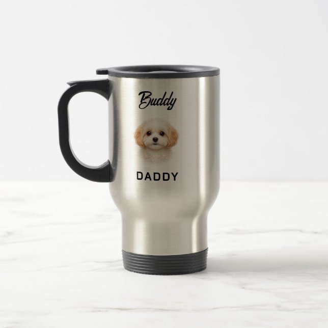 Caneca Térmica Melhor Pai de Cachorro de Todos os Tempos | Dia do (Esquerda)