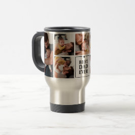Caneca Térmica Melhor Pai do Mundo Moderno Colagem de 7 Fotos