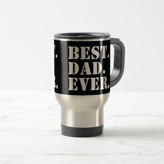 Caneca Térmica Melhor Pai Masculina Moderna (Frente Esquerda)