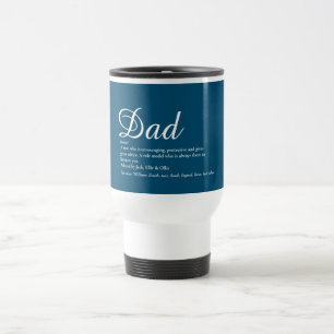 Caneca Térmica Melhor Pai, Papai, Definição de Pai Azul Script