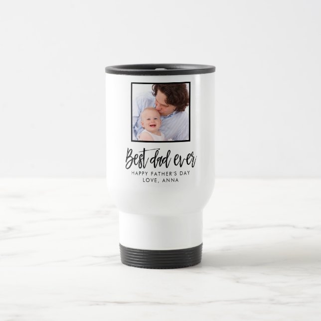 Caneca Térmica Melhor Pai Personalizado Nunca Personalizado (Centro)