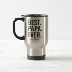 Caneca Térmica Melhor. Papá. Nunca. Foto do dia de os pais