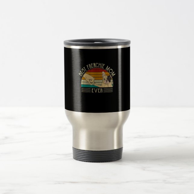 Caneca Térmica melhor presente para a mãe de buldogue francesa (Centro)