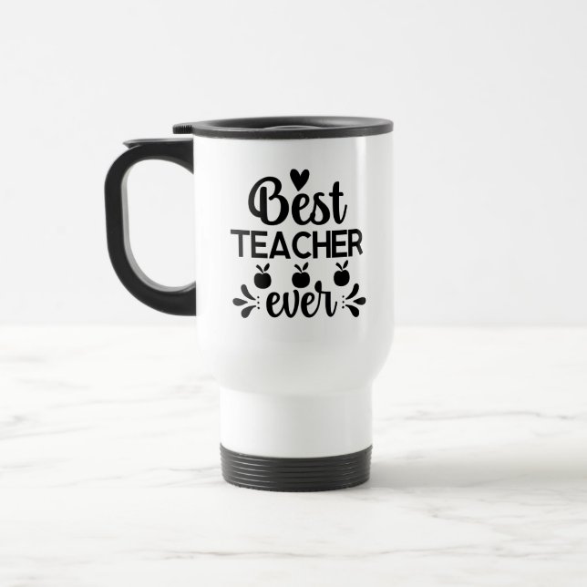 Caneca Térmica Melhor Professora do Mundo (Esquerda)