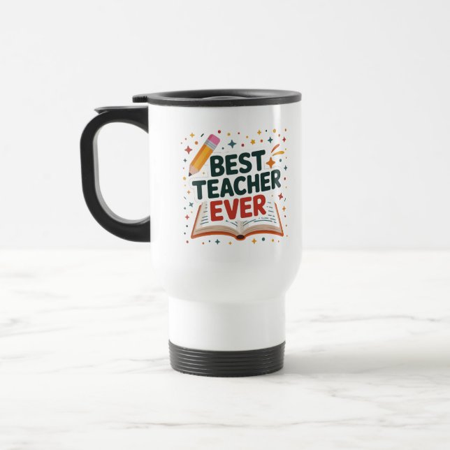 Caneca Térmica Melhor Professora Do Mundo (Esquerda)