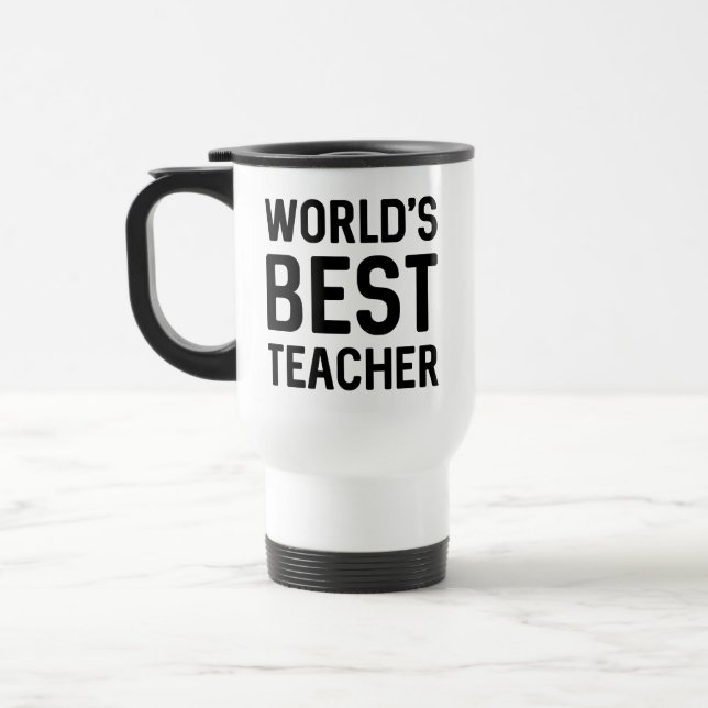 Caneca Térmica Melhor Professora do Mundo (Esquerda)