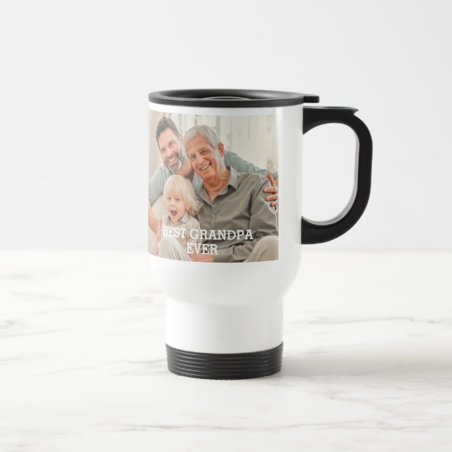 Caneca Térmica Melhor Vovô Já Criou Foto Personalizada (Direita)