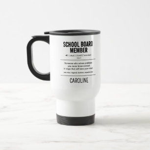 Caneca Térmica Membro Personalizado do Conselho Escolar Engraçado