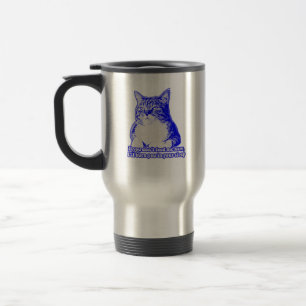 Caneca Térmica Meme de gato zangado para amantes de gatos e donos