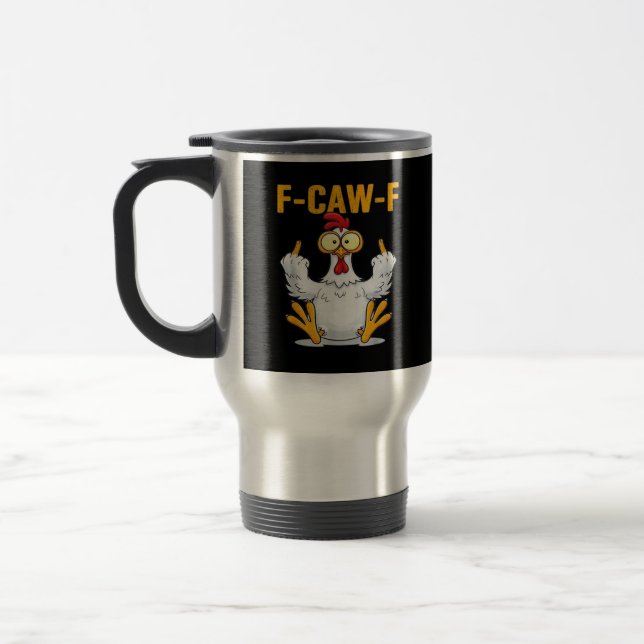 Caneca Térmica Meme do Galo de Citação Clássico (Esquerda)