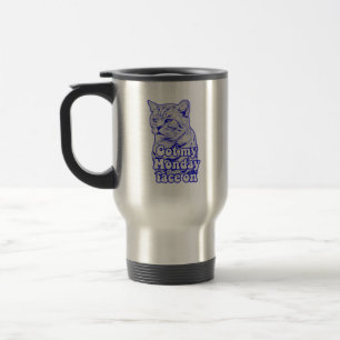 Caneca Térmica Meme engraçado de gato rabugento para pessoas e do