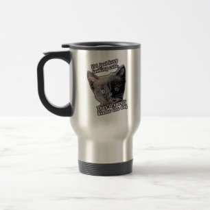 Caneca Térmica Meme engraçado de gato zangado para donos e amante
