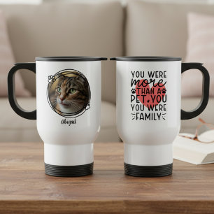 Caneca Térmica Memorial de Gato de Coração Você Era Família Foto