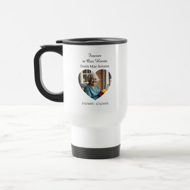 Caneca Térmica Memorial Sentimental de Foto e Poema (Esquerda)