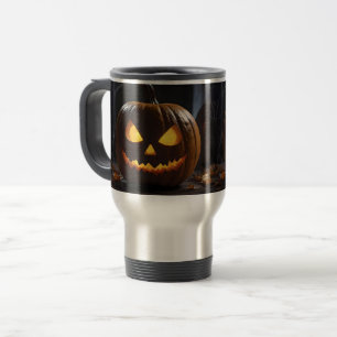 Caneca Térmica Menacing Halloween Pumpkin,