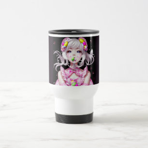 Caneca Térmica Menina de páscoa/anime primavera