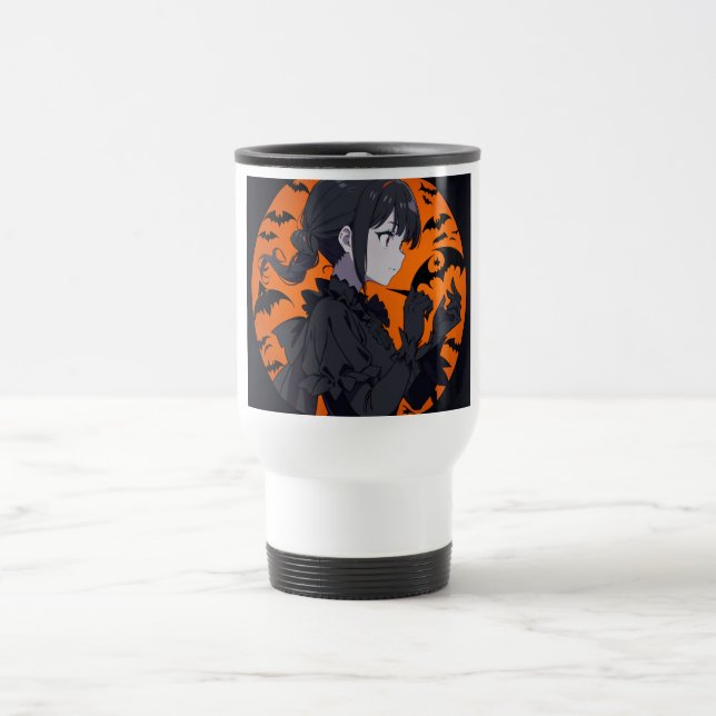 Caneca Térmica menina do halloween (Centro)