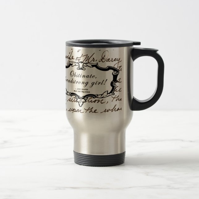 Caneca Térmica Menina obstinado, obstinado! (Direita)