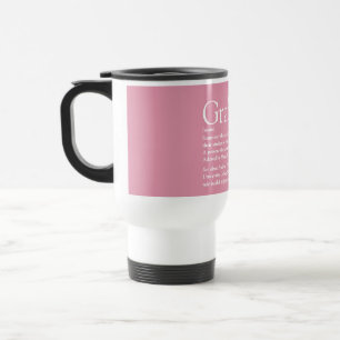 Caneca Térmica Menino Legal Moderno de Definição de formando Rosa