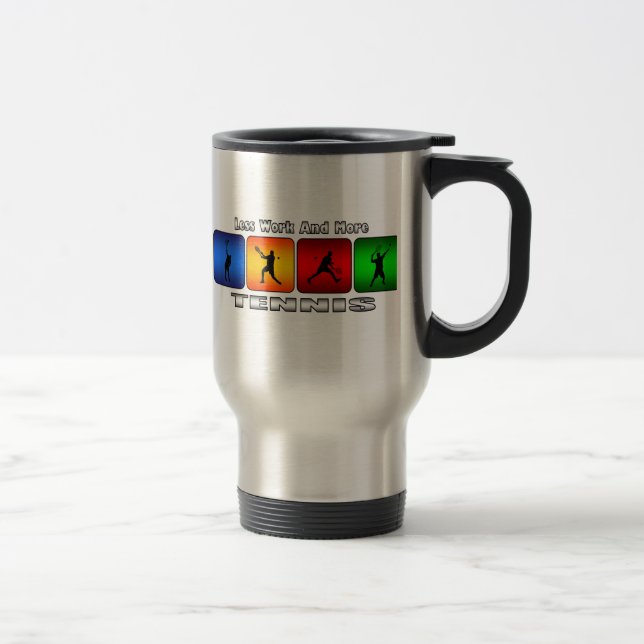 Caneca Térmica Menos trabalho e mais tênis (homem) (Direita)