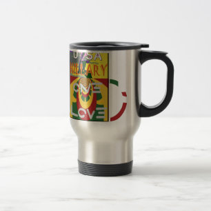 Caneca Térmica Mensagem de amor em Rasta Colors Art Impressão
