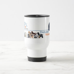 Caneca Térmica Mercadoria do Logotipo da PUPs com Gato Tuxedo