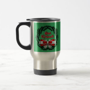 Caneca Térmica Meri Kirihimete Maori para Feliz Natal