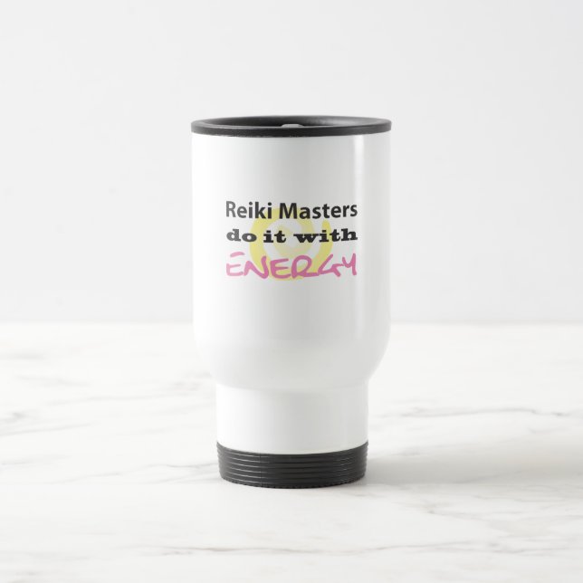 Caneca Térmica Mestrados Reiki fazem isso com energia (Centro)