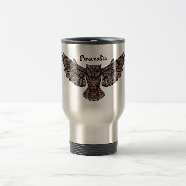 Caneca Térmica Metalized Owl Art Personalised (Centro)