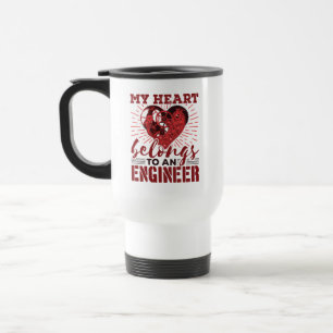 Caneca Térmica Meu Coração Pertence a Uma Esposa Namorada Engenhe