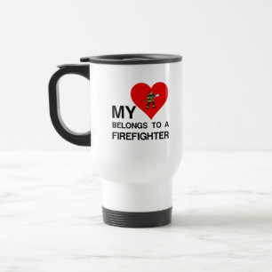 CANECA TÉRMICA MEU CORAÇÃO PERTENCE A UMA LUTA DE FOGO