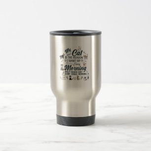 Caneca Térmica meu gato é a razão gatos adoram design
