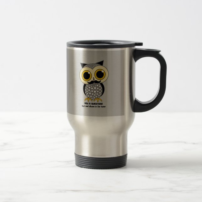 Caneca Térmica Mim bigode você uma pergunta (Direita)