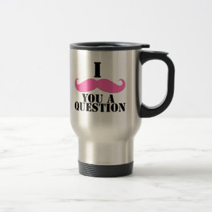 Caneca Térmica Mim Moustache você um Moustache do rosa da