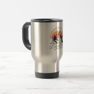 Caneca Térmica Minha aventura - Viagem/Viagem ao trabalho