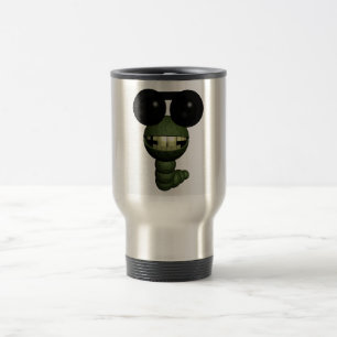 Caneca Térmica Minhoca de óculos de sol