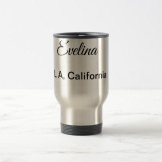 Caneca Térmica Mínimo simples adicione seu nome custo local