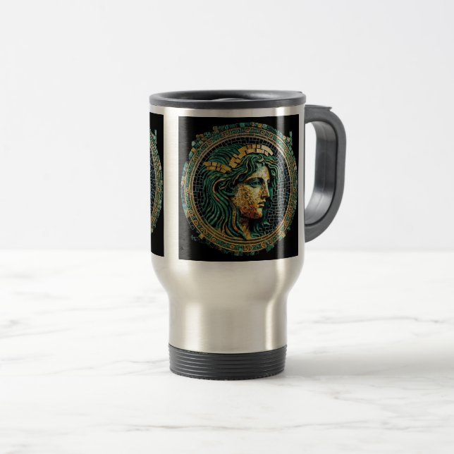 Caneca Térmica Mistério grego antigo Viagem/Viagem ao trabalho, 1 (Frente Esquerda)