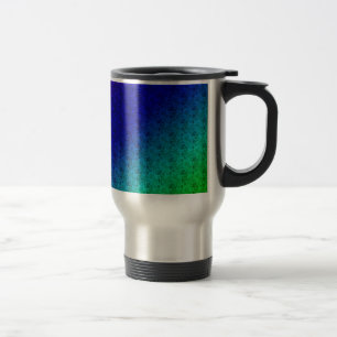 Caneca Térmica Mistura Diagonal de Gradação do Arco Verde Azul Fl