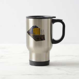 Caneca Térmica modelo 3D: Comboio de mercadorias: Estrada de