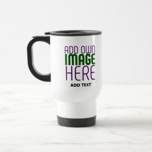 CANECA TÉRMICA MODELO DE TEXTO DE IMAGEM BRANCA SIMPLES EDITÁVEL